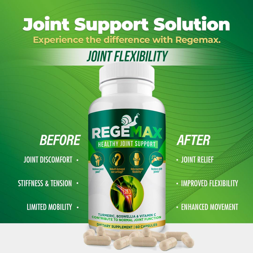 AURA VITAMINS REGEMAX nutrition label close-up