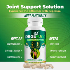 AURA VITAMINS REGEMAX nutrition label close-up