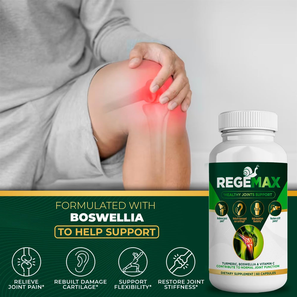 Aura Vitamins Regemax snail protein ingredient label highlight.