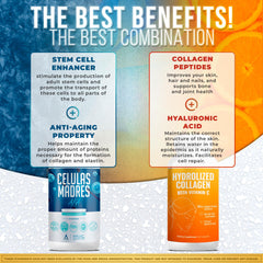 Aura Vitamins skin, hair, and nails support graphic with beauty wellness theme