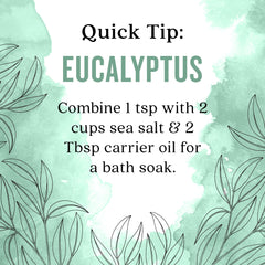 Aura Cacia Eucalyptus globulus amber bottle highlights plant-based formula.
