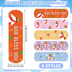 Colorful Jesus designs help kids stay calm during minor scrapes