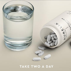 AURELIA 3-in-1 Perfection label emphasizing brand trust and benefits
