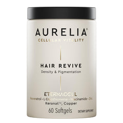 AURELIA Hair Revive bottle front for fuller-looking hair.