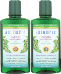 Auromere Ayurvedic Mouthwash bottle with Neem for daily fresh breath