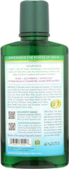 Close-up of Auromere Neem herbal extracts highlighting natural ingredients for oral care