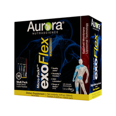 Aurora Nutrascience exoFlex+ single-serve packets ideal for daily on-the-go use