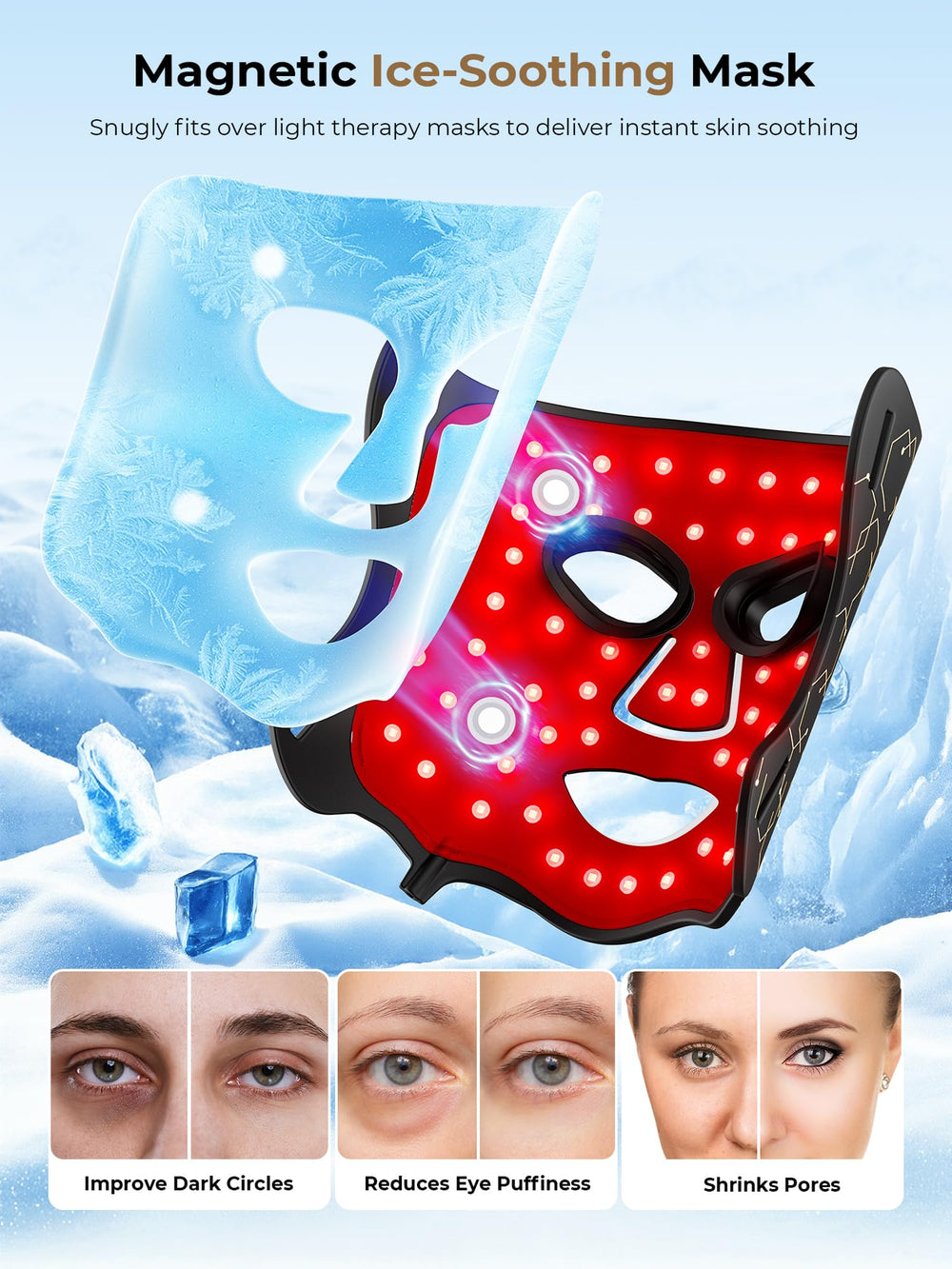 Aurphany LED mask remote control for convenient hands-free operation