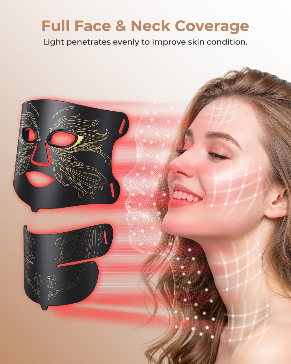 Aurphany eye masks included for comfort during treatment.