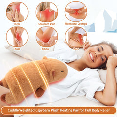 Auspicious Beginning Capybara plush on bed offers warm comfort