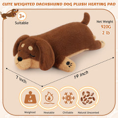 Auspicious Beginning dachshund heating pad microwave-ready for quick warm-up