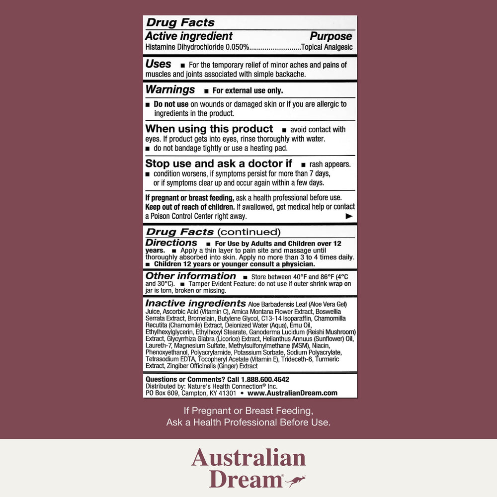 Applying Australian Dream cream for fast absorption and comfort