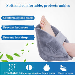 AUSTYLCO easy-on, easy-off heel protector fits most foot shapes.