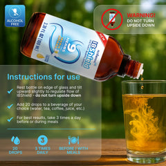 AUTHENTA IBShield label closeup highlights Iberis Amara and peppermint among nine herbs