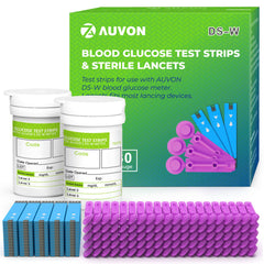 AUVON blood glucose test strips pack for reliable daily readings