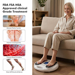 Auxoliev EMS foot massager remote control for easy session management.