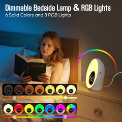AUYLE Wake Up Light RGB mood light with 14 modes for ambiance.