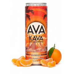 AVA KAVA Tangerine can delivers fast-acting relaxation without alcohol.