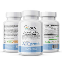Daily wellness bottle from Avani Health used in routine.