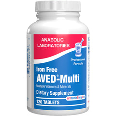 Anabolic Laboratories AVED daily multivitamin bottle for daily wellness.