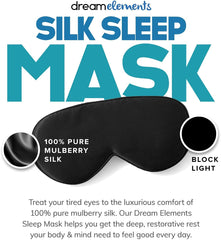 A peaceful sleep scene featuring Avinol PM mask and accessories