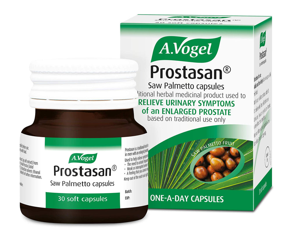A.Vogel Prostasan bottle of saw palmetto capsules for daily use