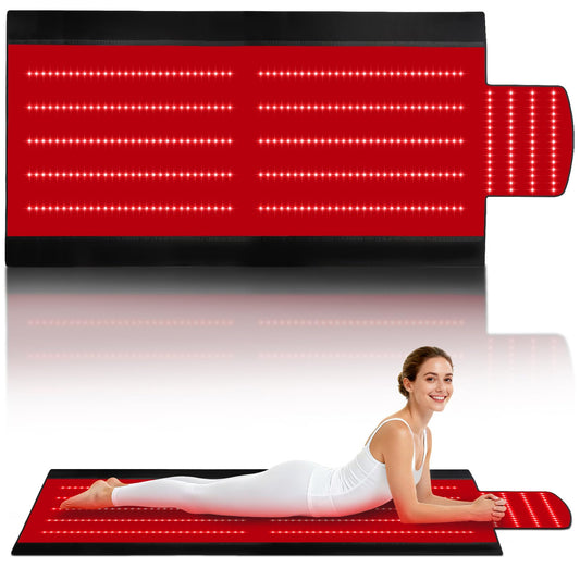 AVZAVZ red light therapy mat offers full body coverage for home use and potential muscle support.