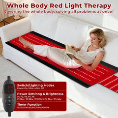 AVZAVZ red light therapy mat remote control simplifies session timing and modes.