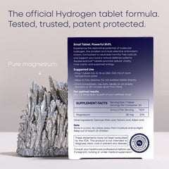 AwakenedCore hydrogen tablets in bottle packaging for convenient, fresh daily use.