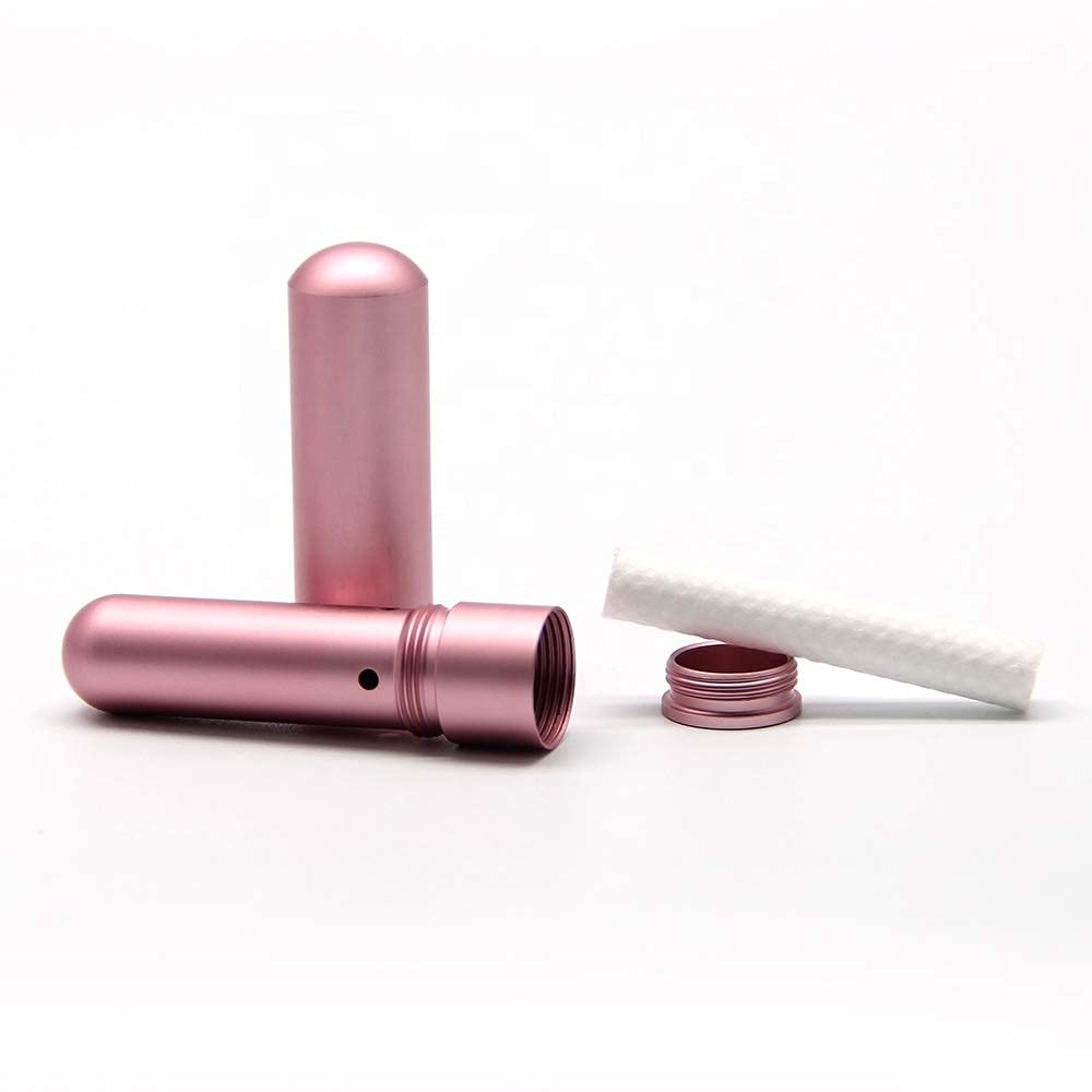 Award Designs medical-grade aluminum inhaler demonstrates durable, reusable design