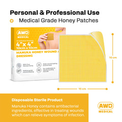 AWD Medical burn and wound dressing suitable for home or clinic use.