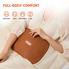 AWIL large sea salt weighted heating pad for legs delivers even warmth for comfort.