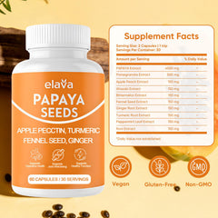 Awjsde Elava papaya seeds powder closeup showing natural fiber and enzymes