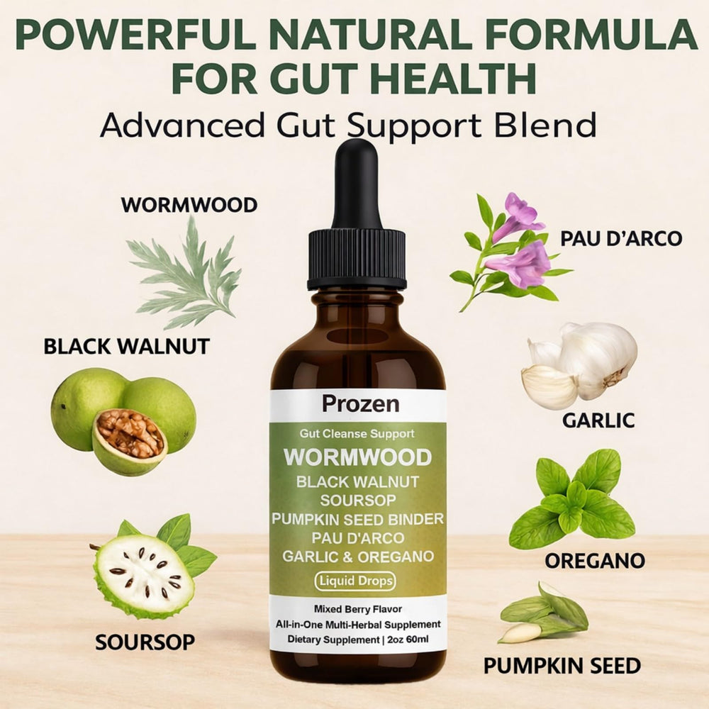 Awjsde Prozen Wormwood Gut Cleanse contains wormwood for gentle gut support.