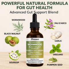 Awjsde Prozen Wormwood Gut Cleanse contains wormwood for gentle gut support.
