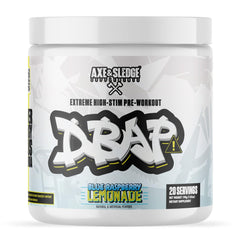 Axe & Sledge DBAP Extreme bottle pouring to fuel intense workouts with sustained focus.