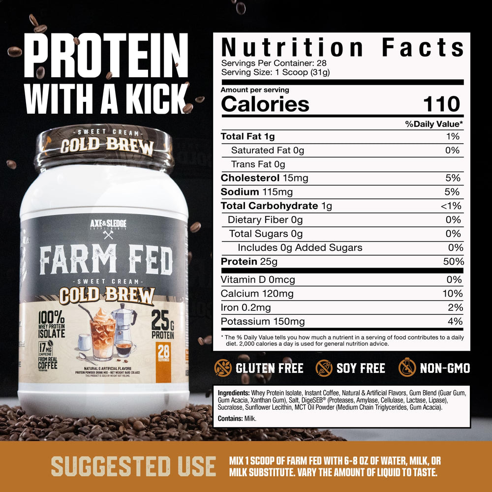 Axe & Sledge Farm Fed BCAAs and EAAs boost for muscle support.