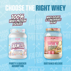 Axe & Sledge Farm Fed whey being used during a gym session for post-workout fueling