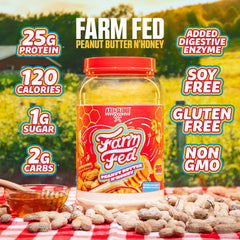 Farm Fed whey shaker bottle ready for on-the-go protein.