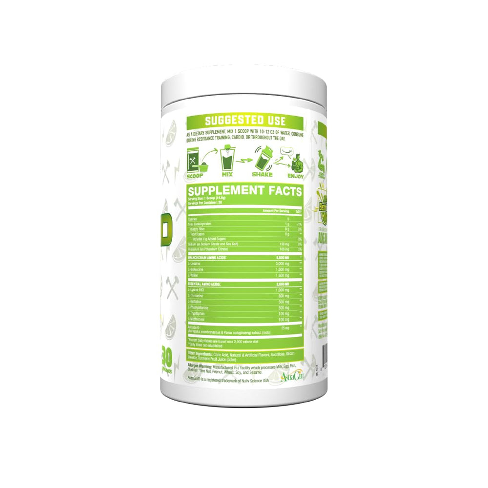 Axe and Sledge The Grind pour image showing hydration-boosting electrolytes