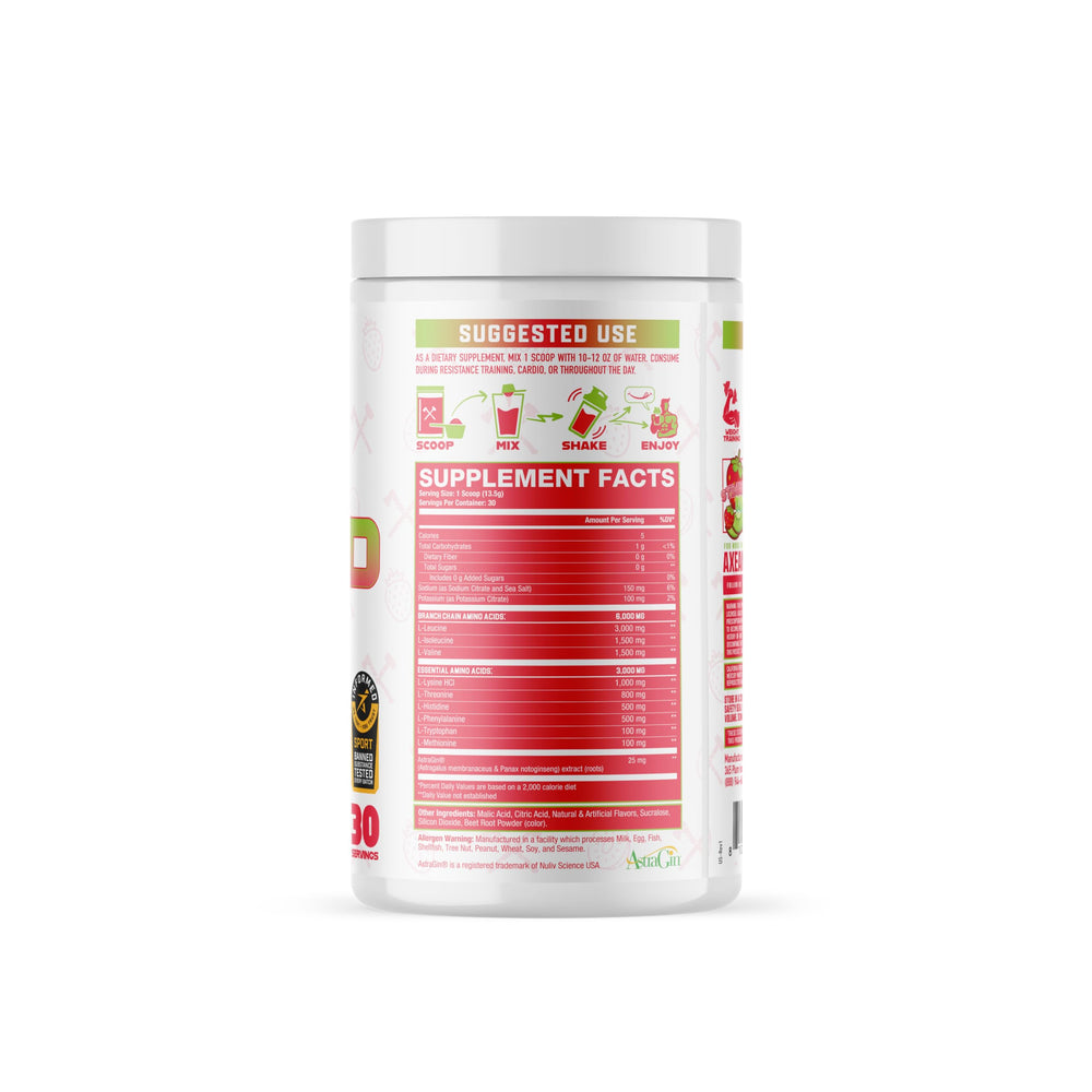 Axe & Sledge The Grind shaker-mix ready for intra-workout hydration