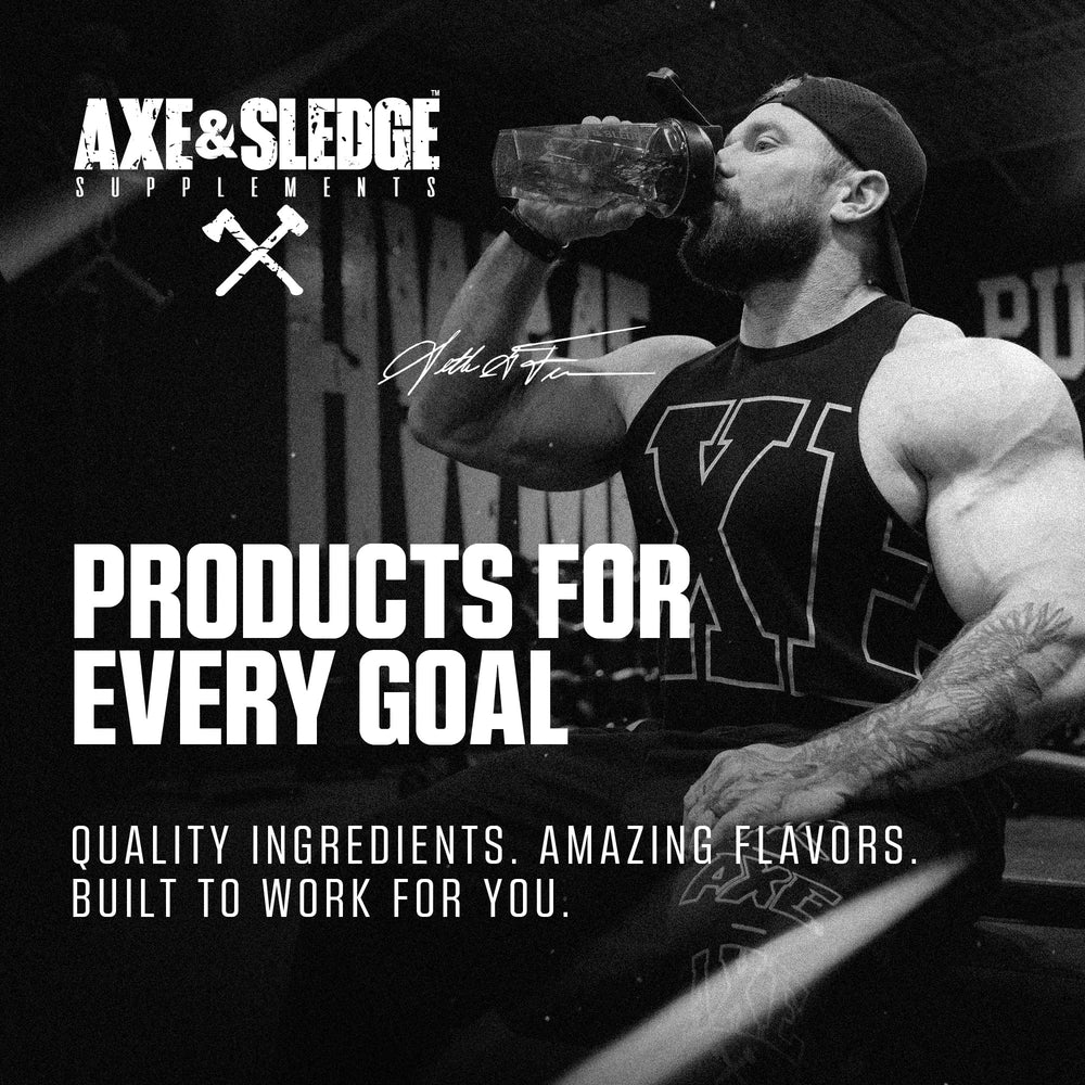 Axe & Sledge whey isolate lean macros on the bag