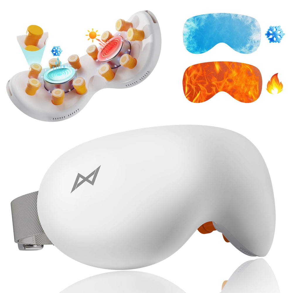 AXV eye massager with heat and cooling modes for personalized care
