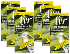 AYR Saline Nasal Gel bottle with Aloe for gentle nasal moisture