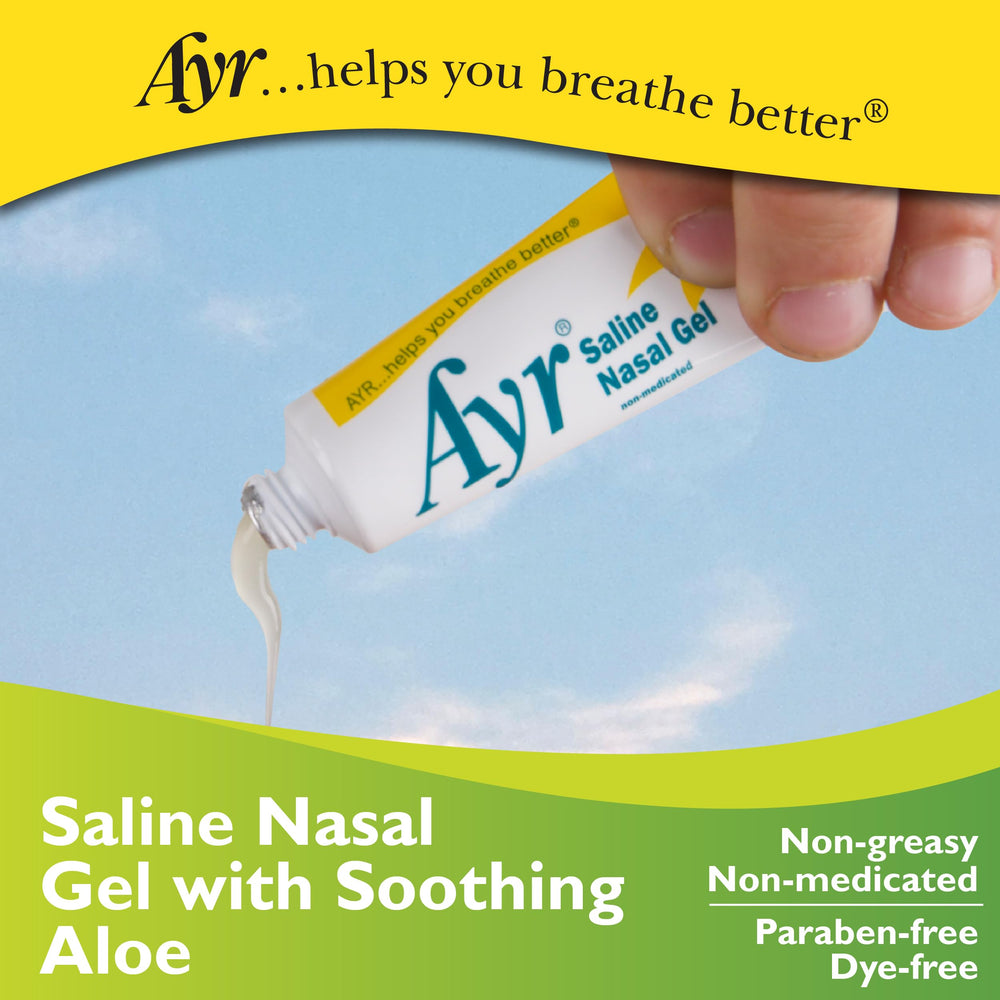 AYR gel-dispense tip illustrating easy nasal application