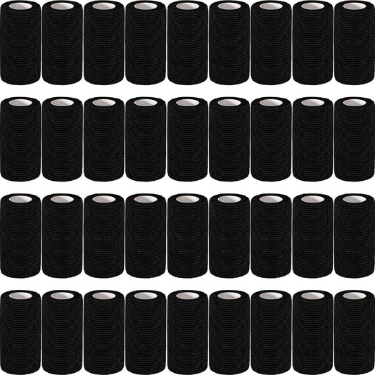 AZEN bandage wrap 4x5yd black roll for quick dressing changes.