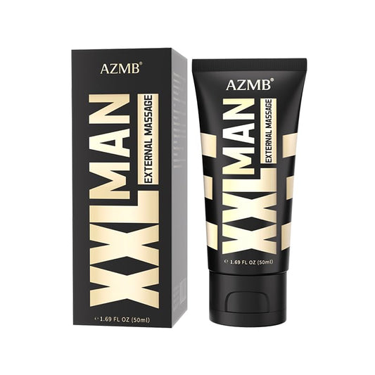 AZMB male enhancement cream bottle shown for easy daily use and wellness.