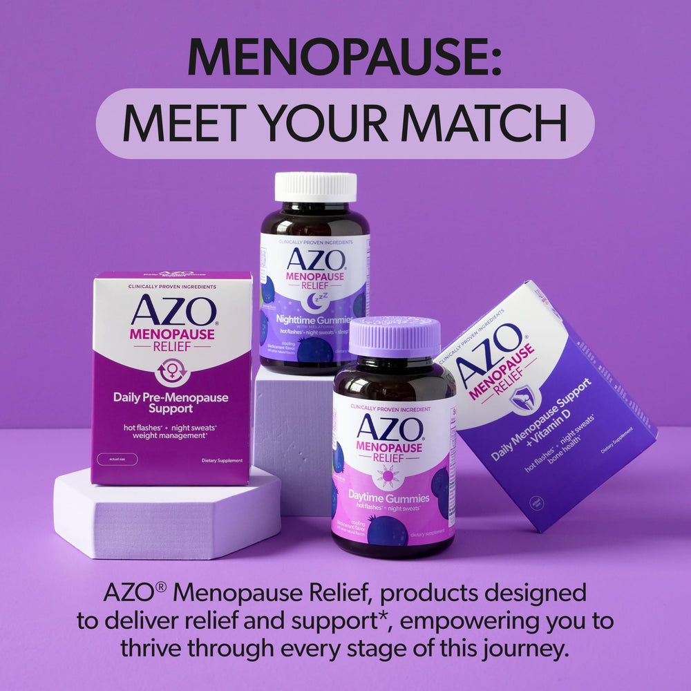 AZO gummies studio shot emphasizing hormone-free vegan formula
