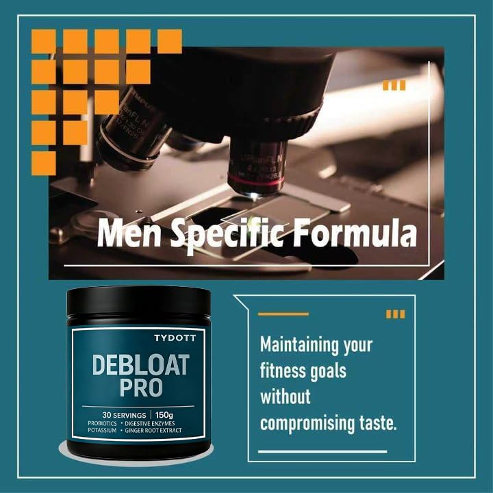 AZX TYDOTT Debloat Pro daily-use scene with a glass of water for easy mixing