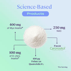 Berry-flavored B-FIT B Inositol Balance powder ready to mix.
